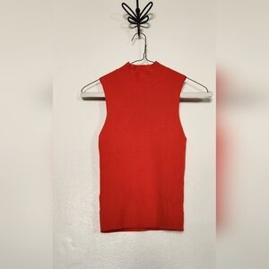 Misa Los Angeles Astrid Knit Top in Coral Size XS